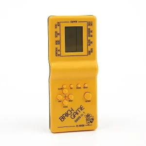BRICK GAME Jeu de poche RS-99 9999 jeux mélange Jaune