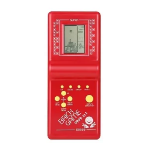 BRICK GAME Jeu de poche RS-99 9999 jeux mélange Rouge