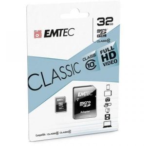 Carte mémoire EMTEC MicroSDHC Classic 32Go