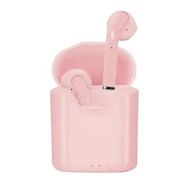 Ecouteurs Bluetooth Color Sound Pink avec Dock de Charge