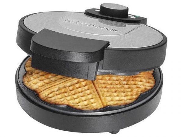 Gaufrier Clatronic noir en inox 1000W