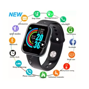Montre connectée Bluetooth noir Android IOS D20