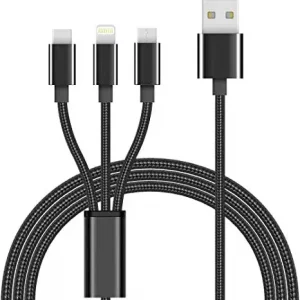 Pack-Chargeur-Allume-Cigare-34A-Cable-3-en-1-Nylon-pratique
