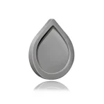 Ring Holder Magnetic Autocollant 3M Aluminium Goutte D’eau Silver