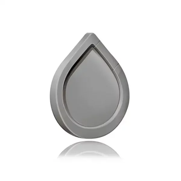 Ring Holder Magnetic Autocollant 3M Aluminium Goutte D’eau Silver