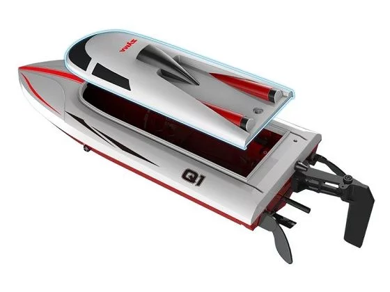 Speed Boat SYMA Q1 Pioneer bateau télécommandé 2.4G 2 canaux (max 25 km/h)