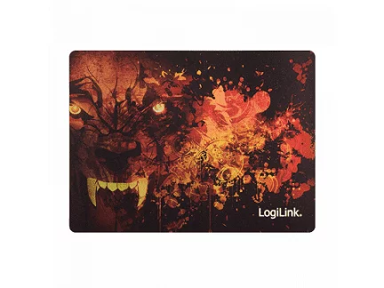 Tapis de souris de jeu ultra fin Logilink Glimmer ID0141 (Design loup)
