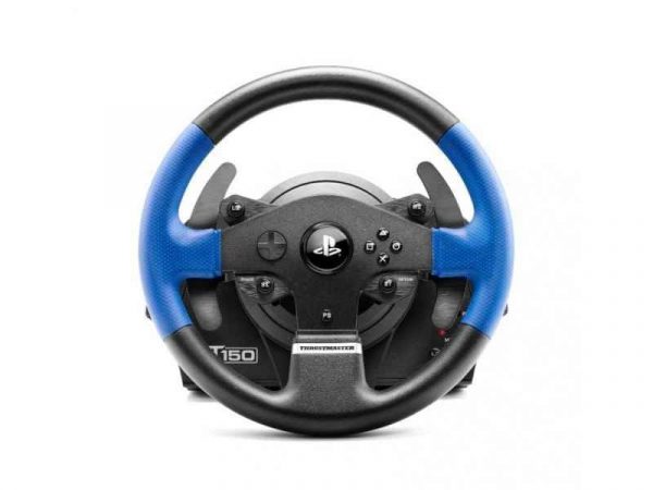 Volant + pédales ThrustMaster T150 Force Feedback PC – PlayStation 4 – Playstation 3 416 (Noir – Ble