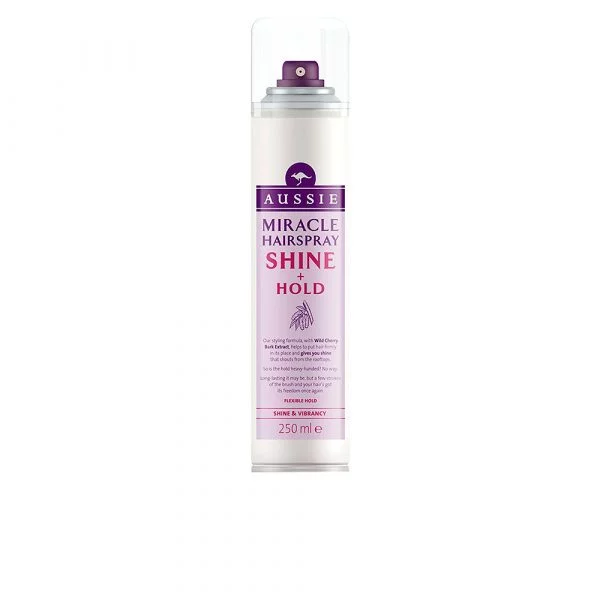 Spray cheveux Aussie Hair Shine And Hold 250ml