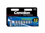 Batterie Camelion Super Heavy Duty Blue LR6 Mignon AA (12 pièces)