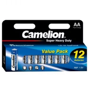 Batterie Camelion Super Heavy Duty Blue LR6 Mignon AA (12 pièces)
