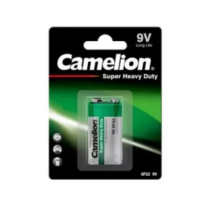 Batterie Camelion Super Heavy Duty Green 9V Block 6F22 (1 pc.)