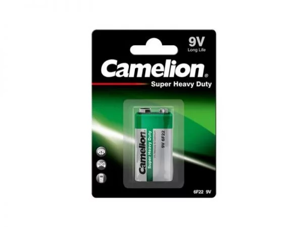 Batterie Camelion Super Heavy Duty Green 9V Block 6F22 (1 pc.)