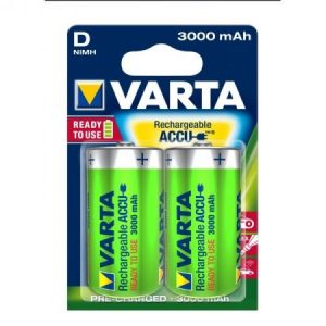 Batterie Varta NiMH Mono D 3000mAh blister Rechargeable (pack de 2)