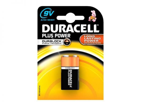 Bloc Pile Duracell Plus Power MN1604 – 9V (1 pièce)