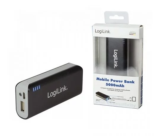 Chargeur mobile Logilink 5000 mAh noir