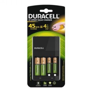 Chargeur universel Duracell CEF14, incl.2xAA 2xAAA