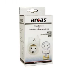 Section Arcas Pinch + 2 x ports USB max. 2100 mA